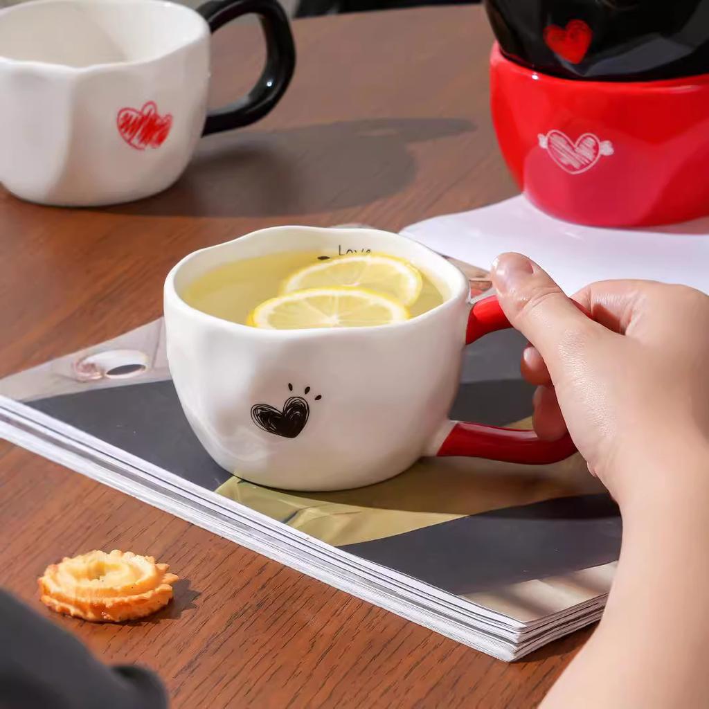 Liebe Tasse Einfache Tasse Universelle Tasse Nachmittagstee-Tasse Keramiktasse Personalisiertes Geschenk Büro-Kaffeetasse
