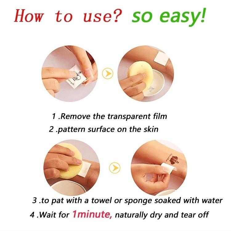 10pcs Lasting Waterproof Butterfly Tattoo Stickers Simulation Rose Sexy Chest Clavicle Sticker