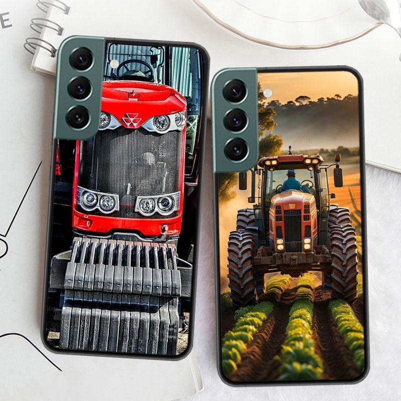 T-Tractor Farm Phone For Samsung S25 Edge Galaxy S22 Ultra S21 S10 S9 Plus S20 S23 S24 FE Case S10E Cover Silicone Soft Coque Fu