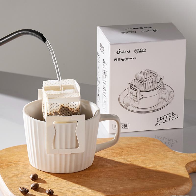 50 handgefertigte Kaffeefilterbeutel in Lebensmittelqualität zum Aufhängen, Einweg-Kaffeefilterbeutel für Espressomaschinen