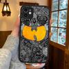 Fashion Trends WU-T-TANG CLANs For IPhone 16 15 14 13 12 11 Pro Max X XS MAX Plus Translucent Black Phone Cover