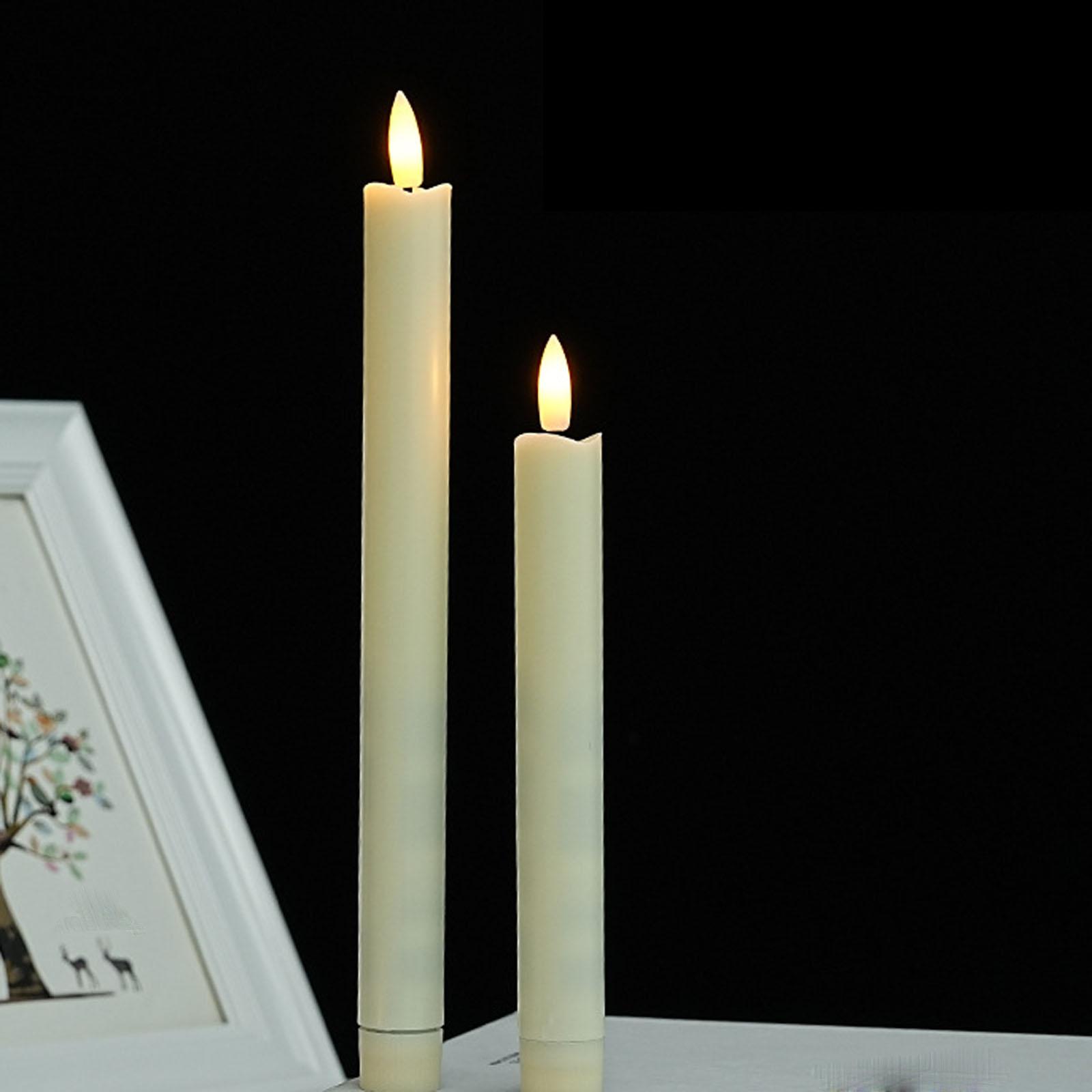 

Довга свічка LED без полум я, Імітація електронної свічки, Свічка-конус на батарейках для домашнього декору, вечірок, Різдва S