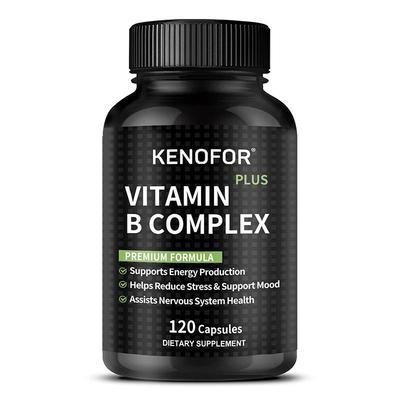 Vitamin B Complex (B1, B2, B3, B5, B6, B12), 120 Capsules