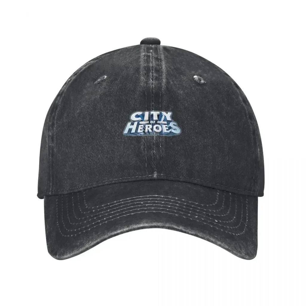 City of Heroes T Baseball Cap Black Custom Hat Sports Cap Women Caps Unisexs