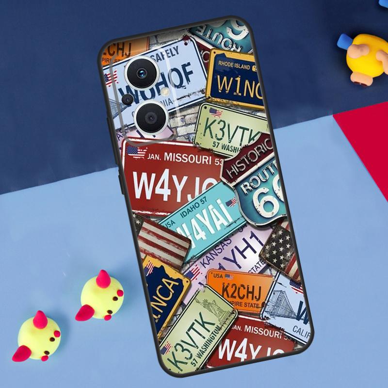 Supernatural License Plate For OPPO Reno 14 13 12 11 10 Pro 11F 12F 13F 14F 7 8 Lite 8T OPPO Find X9 X5 X6 X8 Pro Case