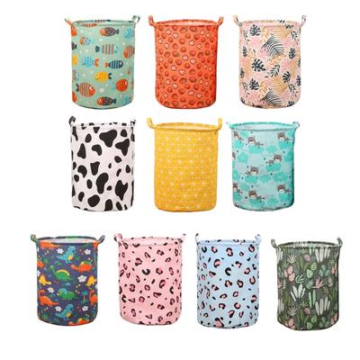 Borsa per riporre giocattoli per la casa Cesto portaoggetti in tessuto per camera da letto Organizzatore pieghevole per biancheria con manico per bagno Camera da letto
