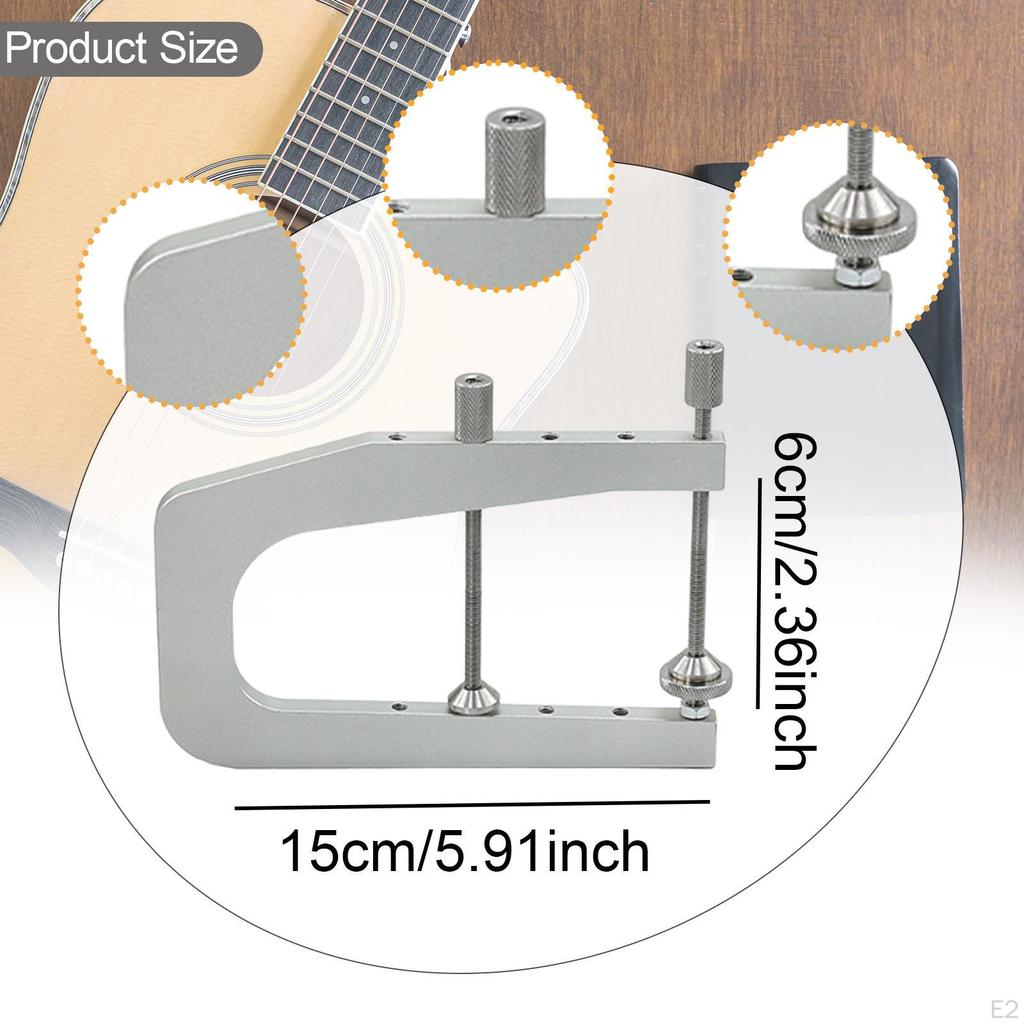 Acoustic Guitar Bridge Clamp Musical Instrument Repair Tool Professional Easy to Install Luthier