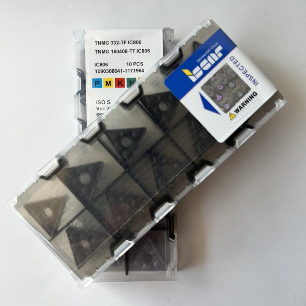 ISCAR / TNMG160408-TF IC806 / Industrial indexable carbide inserts 10 Pcs