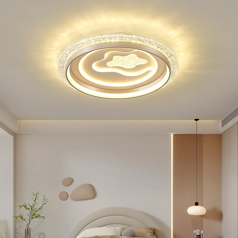 Elegant Crystal Ceiling Light - Modern, Minimalist, Eye-Protection Design for Luxury Bedrooms