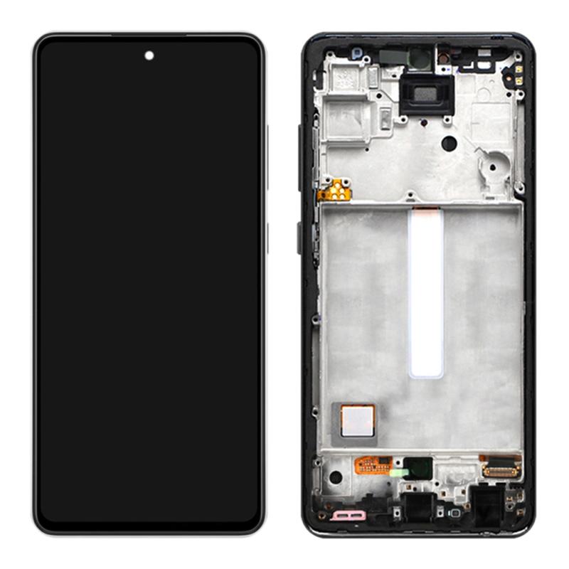 

OEM AMOLED Screen and Digitizer Assembly+Frame Replace Part (without Logo) for Samsung Galaxy A52 4G A525/A52 5G A526/A52s 5G A528 A