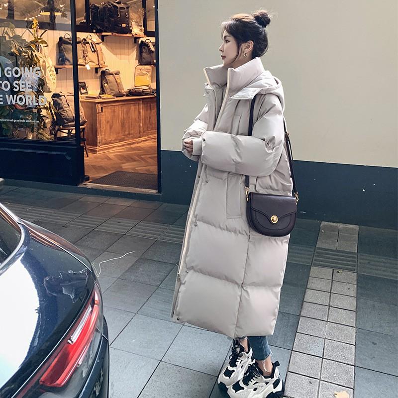 Womens Long Puffer Coat Winter Warm Loose Fit Thick Cotton Jacket Daily Wear