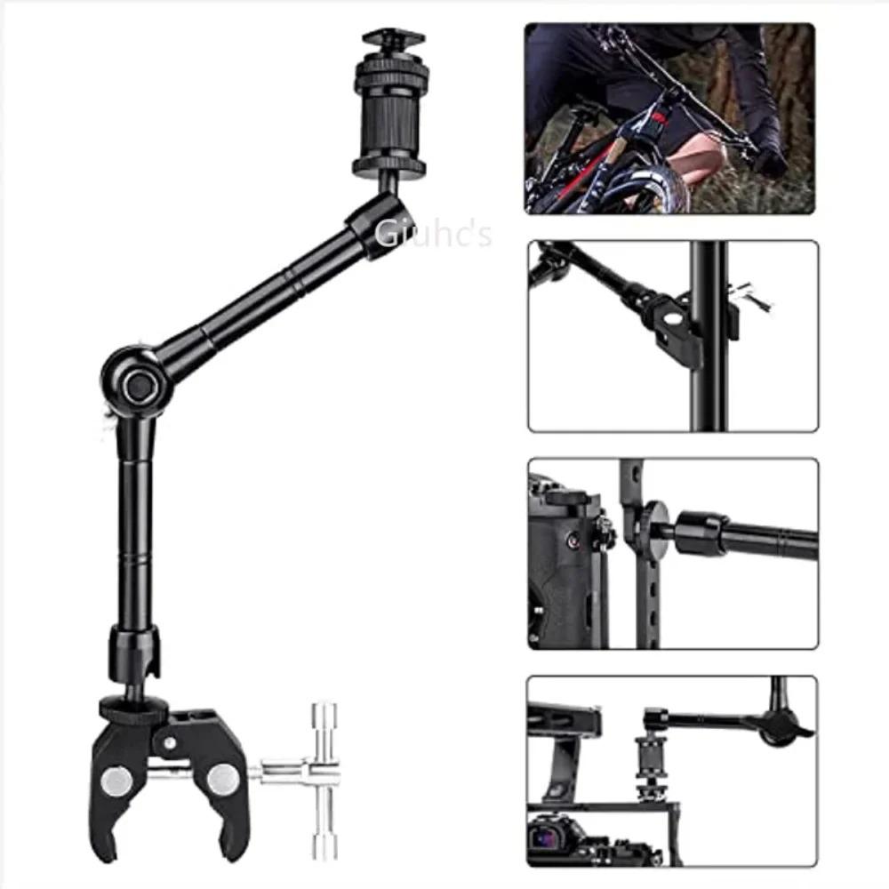 Verbesserter 11" Verstellbarer Reibungskraft Gelenkiger Magischer Arm für DSLR Monitor Blitz LED Videoleuchte Vlog Cage Rig Stativ Gimbal