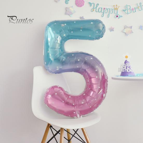 40-Zoll-Ballon mit auffälligen, leuchtenden Farben und passenden Zahlen für Weihnachten, Geburtstag, Party, große Zahl, Ballon, Geschenk, Partyzubehör