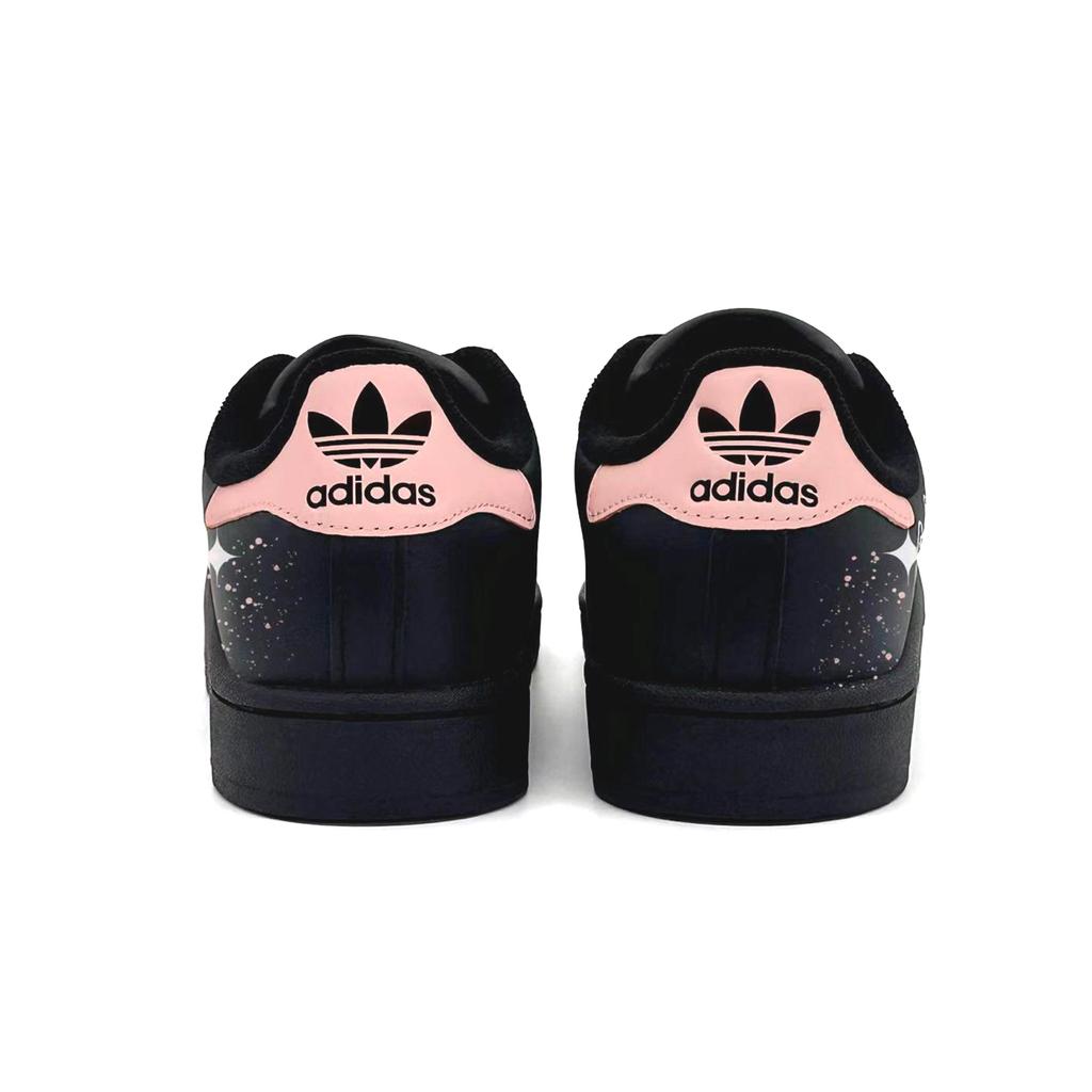 adidas Originals Superstar 2 Leder Low-Top Skateboard Schuhe Unisex Schwarz JI0097(Team2092-)