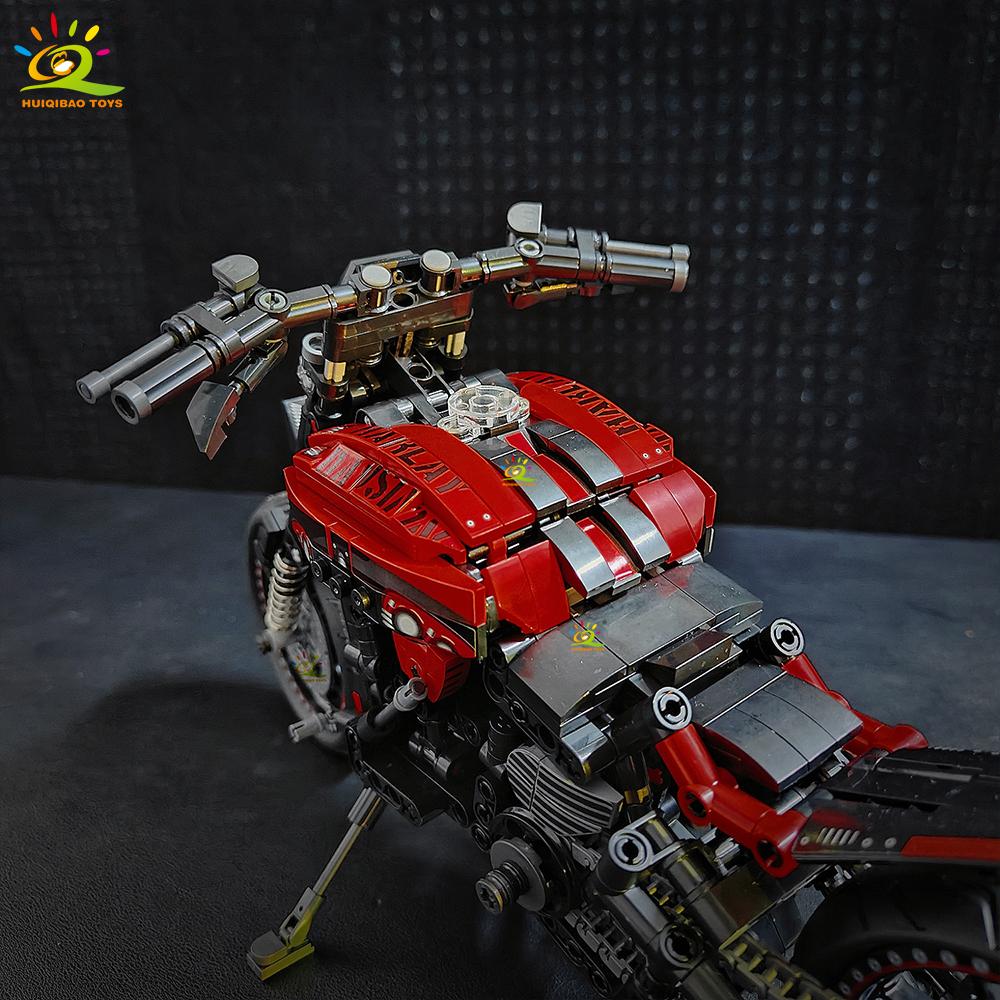 826PCS MOC Motorbike Model Building Blocks Technical Moto Bricks Toy for Kids Boy Children Adult Collection Ornaments