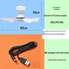 Outdoor Solar-Powered Ceiling Fan with Remote Control and LED Light