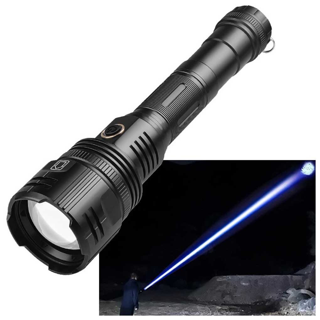 Torch Handheld XHP90 Lamp Camping Working Tactical Portable Flashlight Rechargeable Powerful Outdoors White Multi-use