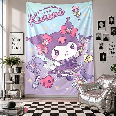 Wall TapestryKuromi Art Hanging Cloth Decorative Background Cover for Room Decoration