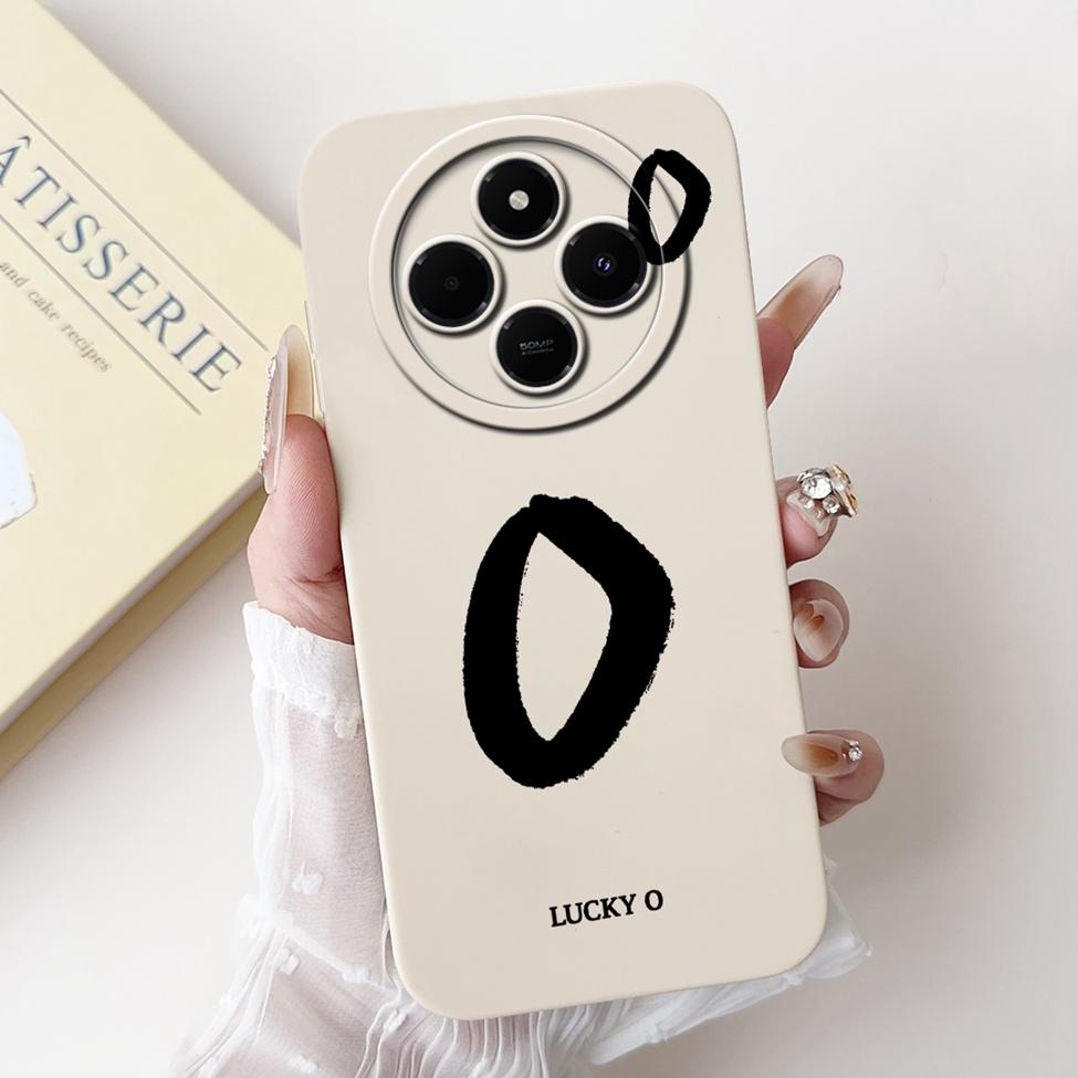 Cover For Redmi 14C 14R Case Simple Fashion A-Z Letter Pattern Design Silicon Shockproof Funda For Xiaomi Poco C75 4G Back Cover
