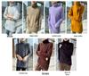 Lekasha 100% Mink Cashmere High Neck Knit Sweater - Versatile Solid Color for Autumn/Winter