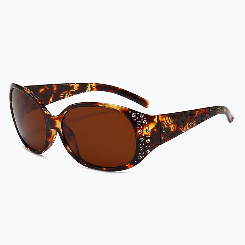Sunglasses women's high-end sense European and American fashion polarized sunglasses hot-selling retro trend diamond-encrusted women's glasses