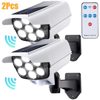 77LED Solar Light Simulation Security Dummy Camera Motion Sensor Outdoor Night Light IP65 Waterproof Lamp 3 Mode For Home Garden