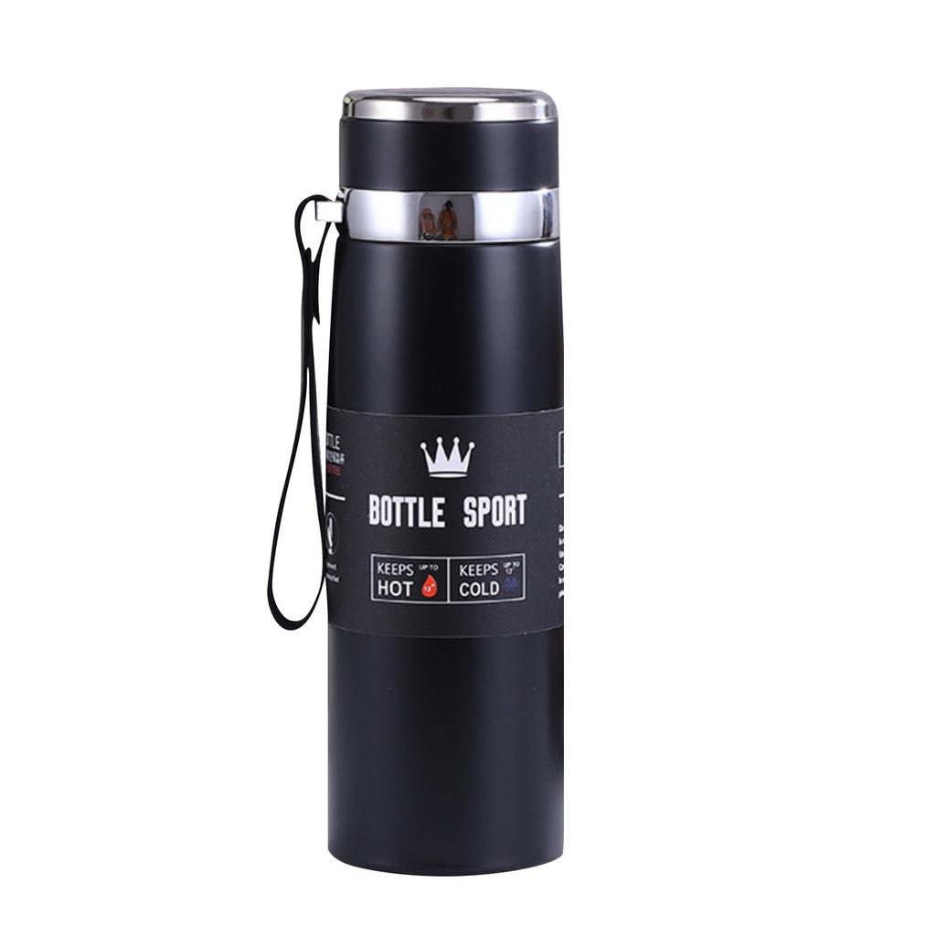 Stainless Steel Thermo Cup Portable Sling Travel Kettle Large Capacity Outdoor Sports Kettle