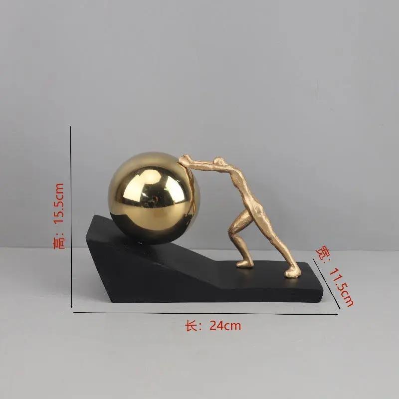 Desktop decoration Pushing The Ball Character