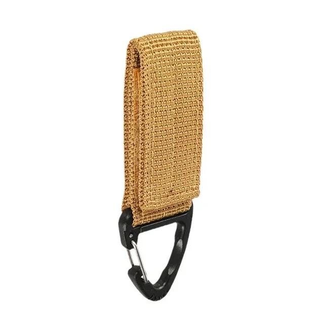 Outdoor Tactical Nylon Webbing Backpack Buckle Single-point Triangle Multifunctional Mountaineering Buckle D-ring Key Chain