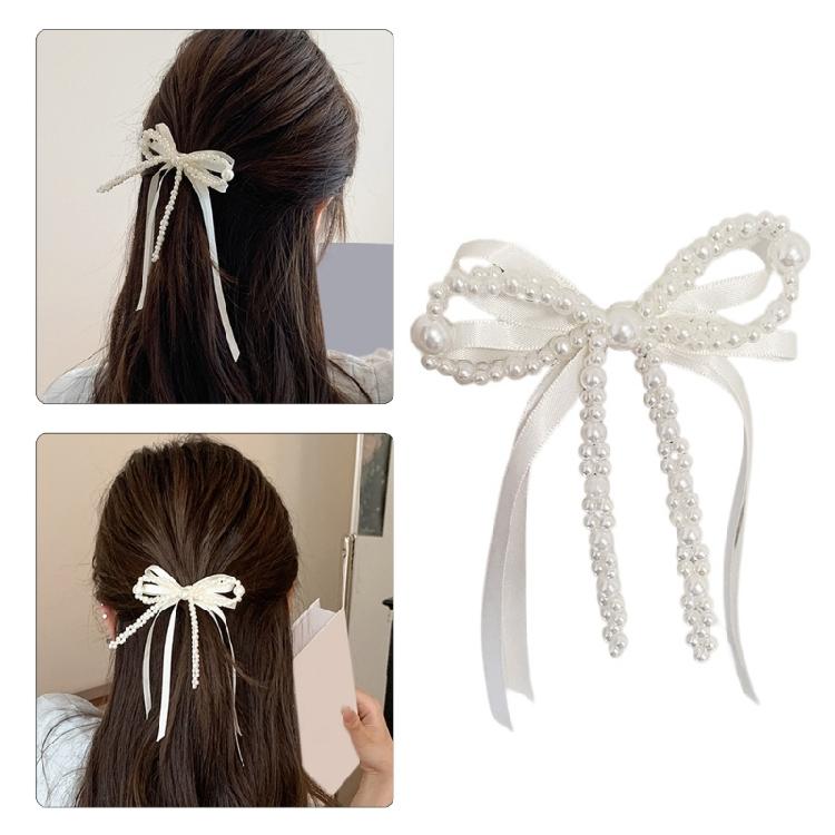 Pearls Butterfly Bows Hair Clip Versatile Hair Decoration Hairpieces Elegant Hair Accessory For Fashionable Hairstyles