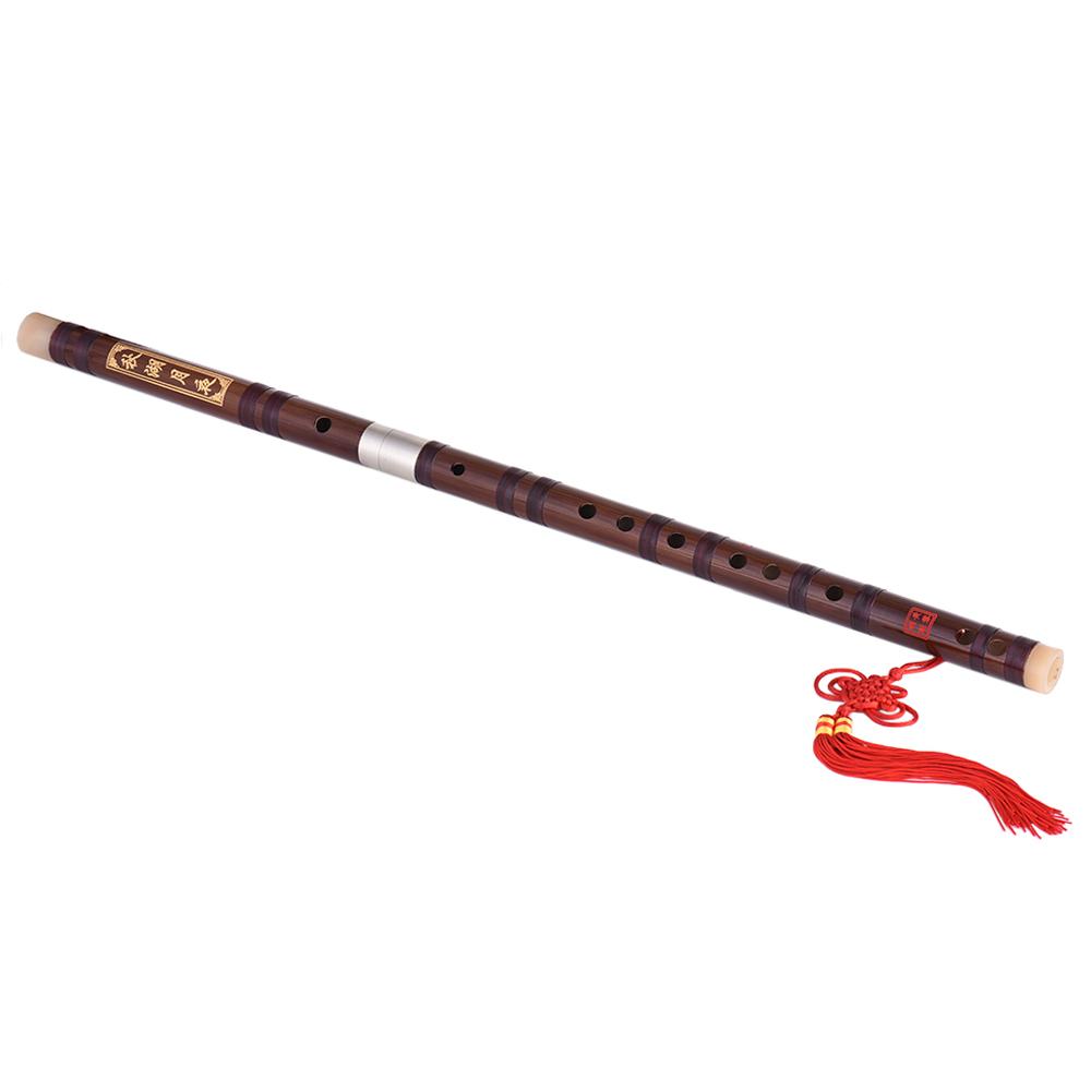 Pluggable Bitter Bamboo Flute Dizi Traditional Handmade Chinese Musical Woodwind Instrument Key of C Study Level