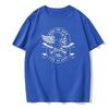 Summer Men's Skull Mechanic Printed T-shirt Punk Street Hip-hop Round Neck Short-sleeved T-shirt Men's Tops Trendy New Style