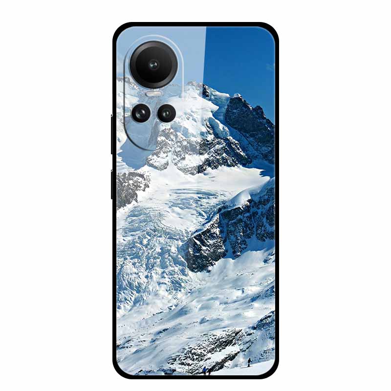 

Tempered Glass Case For Oppo Reno10 Pro Cover Reno 10 5G Fashion Hard Back Cover for Oppo Reno 10 Pro 5G Reno105G Case Lion Capa -Oppo Reno10 Pro маджента