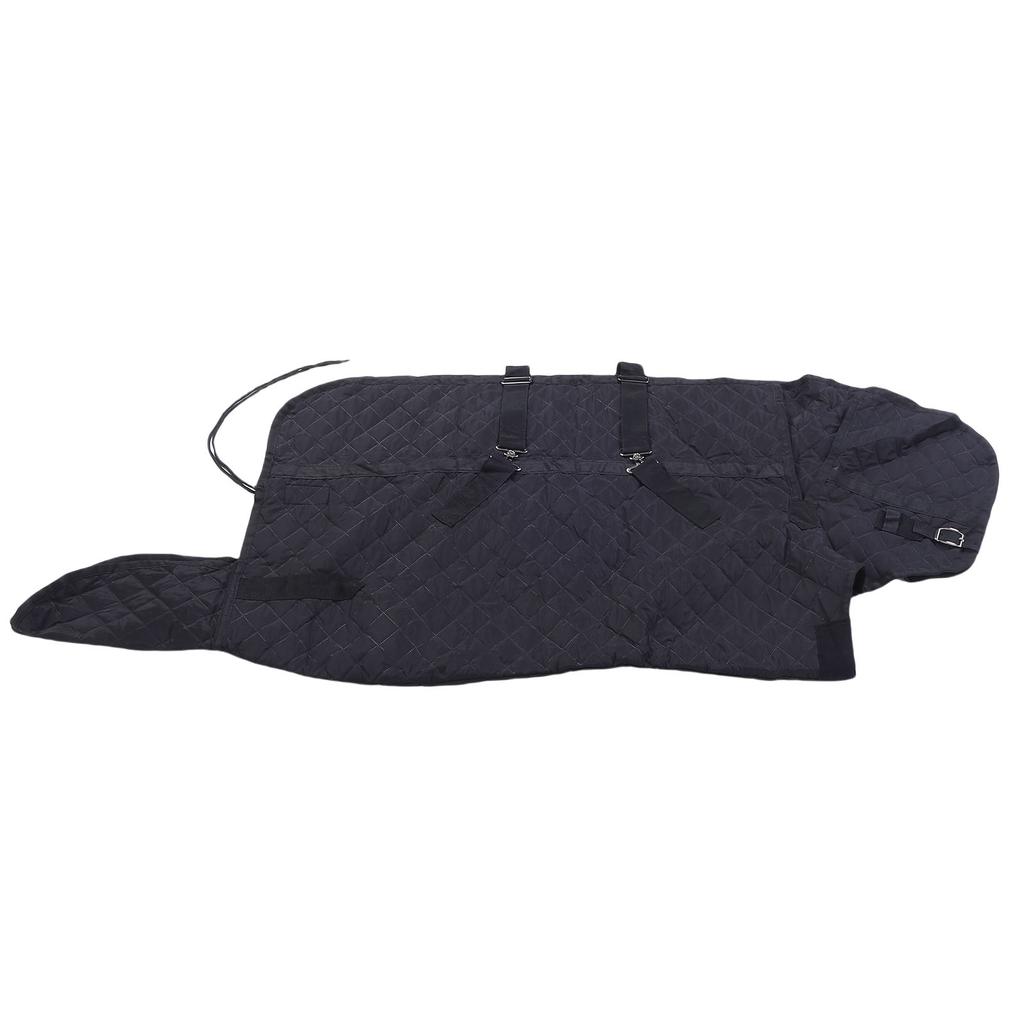 Horse Winter Blanket Adjustable Water Proof Breathable Horse Care Blanket for All Season Use Black
