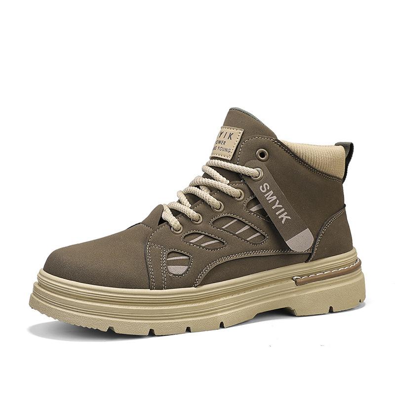 

New sports shoes autumn casual Martin boots platform boots men s hiking shoes tooling boots short boots outdoor shoes 44