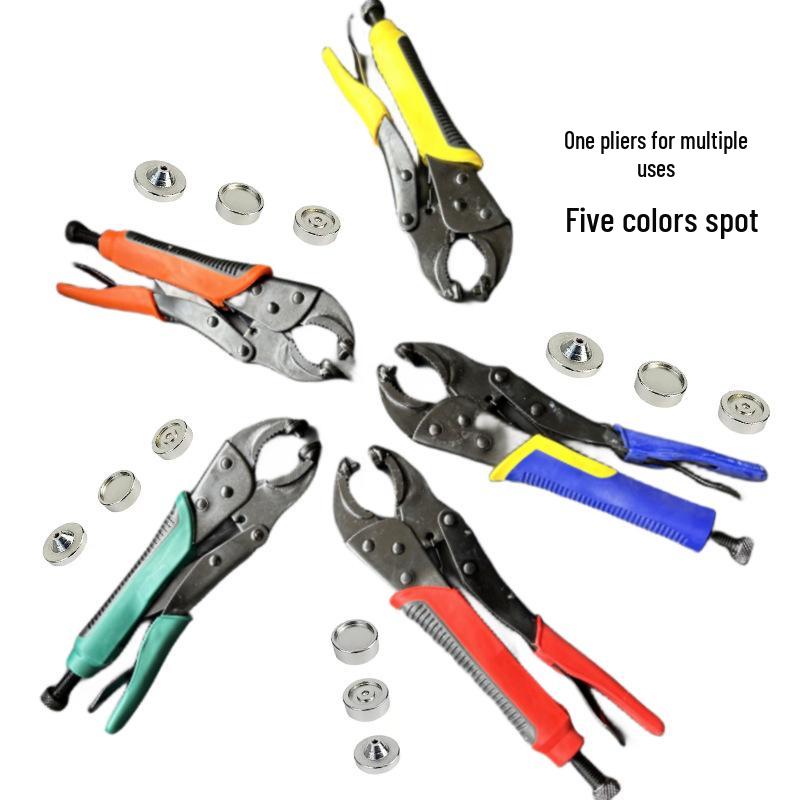 Heavy Duty Adjustable Snap Fastener Tool for Boat Covers with Large White Buckle