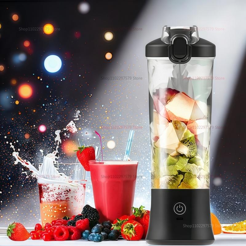 Electric Portable Blender 600ML Juicer Fruit Mixers USB Rechargeable Smoothie Juicer Cup for Shakes and Smoothies Mixer Machine