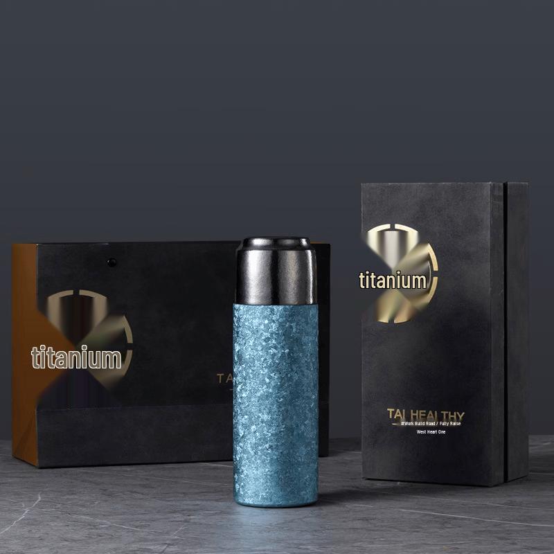 Shangqi Titanium Double-Wall Insulated Tea Infuser Tumbler, 420ml
