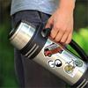 100 Sheets Outdoor Hiking Adventure Camping Sticker Pack, Waterproof Vinyl Travel Sticker Decals for Water Bottle Laptop Car Bumper Luggage Phone Case