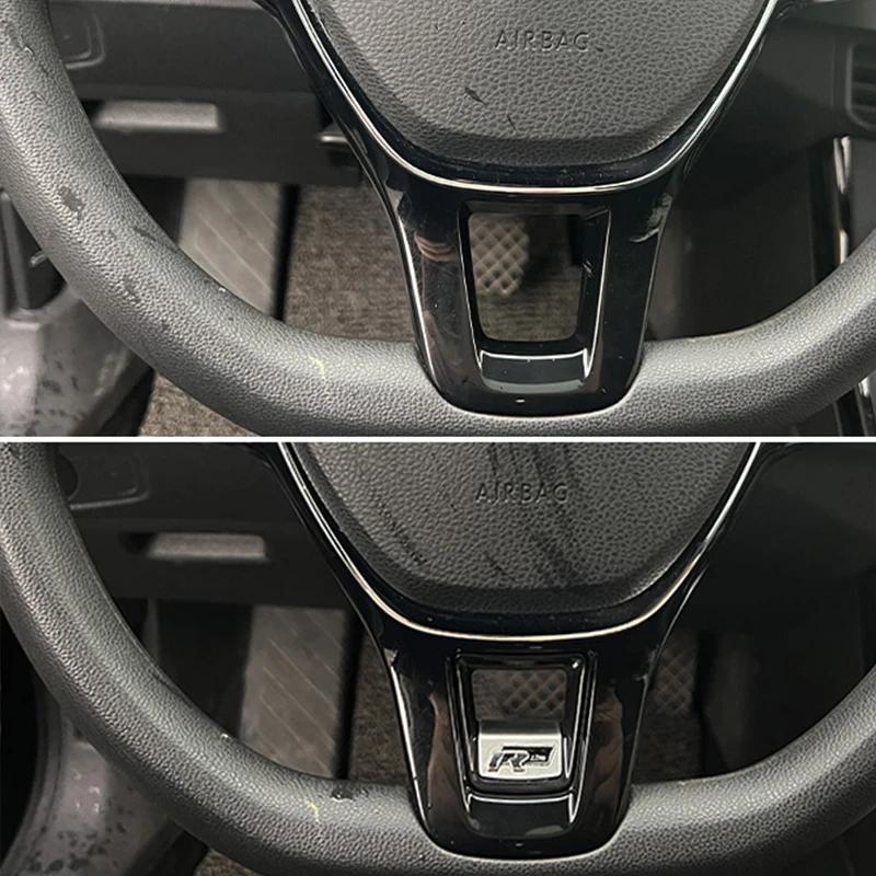 Per VW Volkswagen Jetta MK5 Golf Rline R Logo Adesivo Emblema Volante Auto Accessori Per Volkswagen Polo GTI Golf Passat