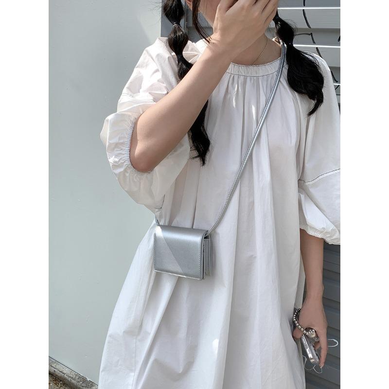Flip mini square bag women's versatile messenger lipstick change bag niche design multi-functional card bag