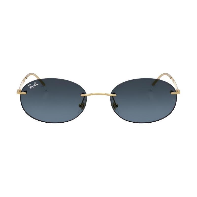 RAYBAN Metal Oval Sunglasses Unisex Couple Style 001 4C 0RB3767