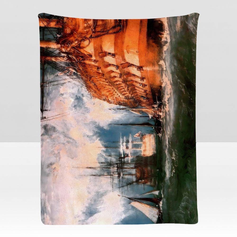 artist JWilliam TTurner Throw Soft Flannel Blanket for Bed Bedroom Sofa Picnic Throw Skinfriendly Breathable Gift Cover