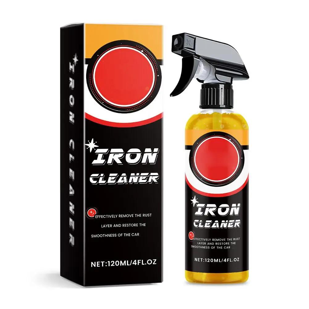 

120ml Car Rust Remover Spray: Multi-Purpose Metal, & Iron, Heavy-duty Agent Cleaner Stain Automobile Paint Brake Removal O9B4