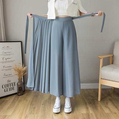Pantalon Jupe d'Été Grande Taille pour Femmes Pantalon Décontracté Ample