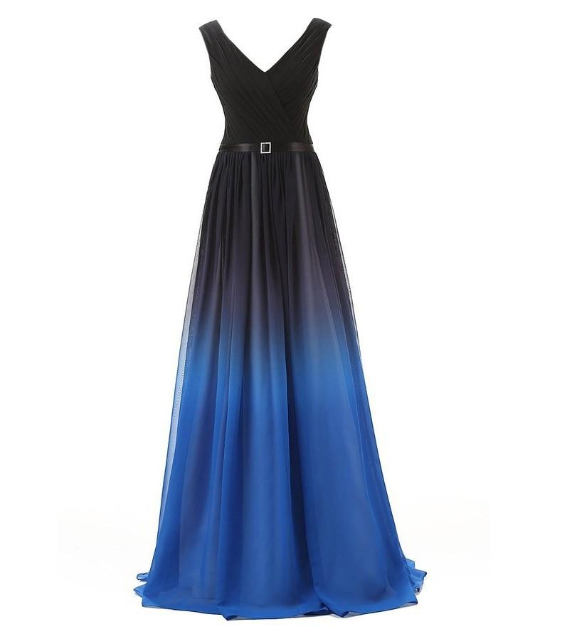 Evening dress 1011 new rainbow color