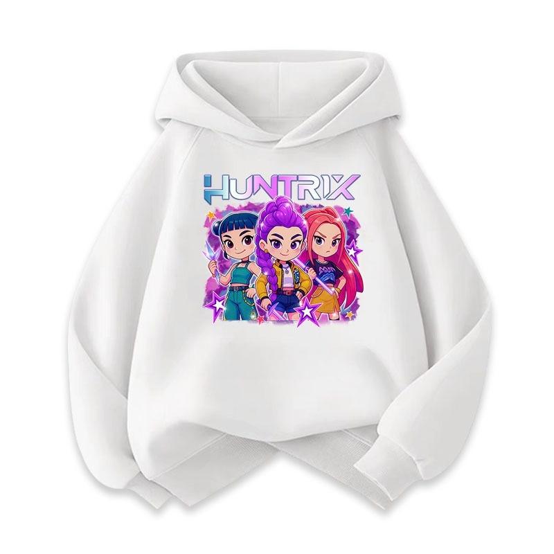 Boys' Hoodie Witch Hunting Group Children's Winter Hooded Pullover Casual Warm Hooded Sweatshirt