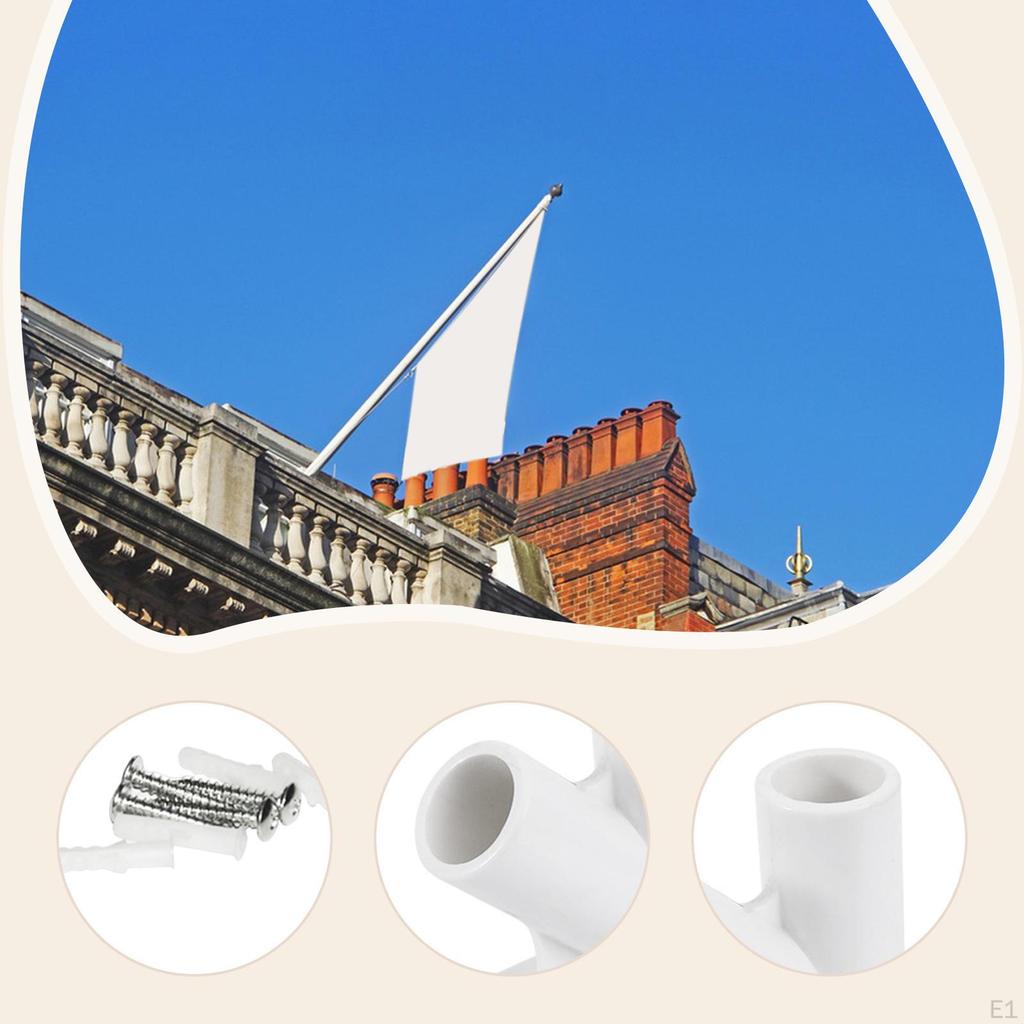 Flag Pole Bracket Multi Directional Stable Easy Installation Wind Resistant Flagpole Base Heavy Duty