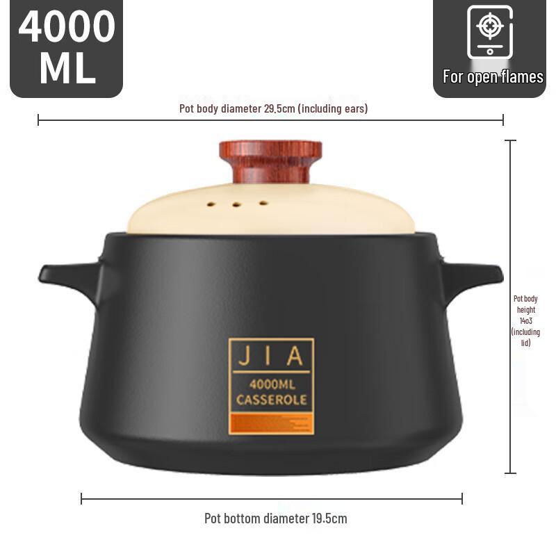 San Jiao Long Ceramic Casserole Stew Pot