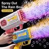 Children's Bubble Machine Parent Child Outdoor Handheld Bubble Gun Children's Christmas Gift Without Battery and Bubble Water